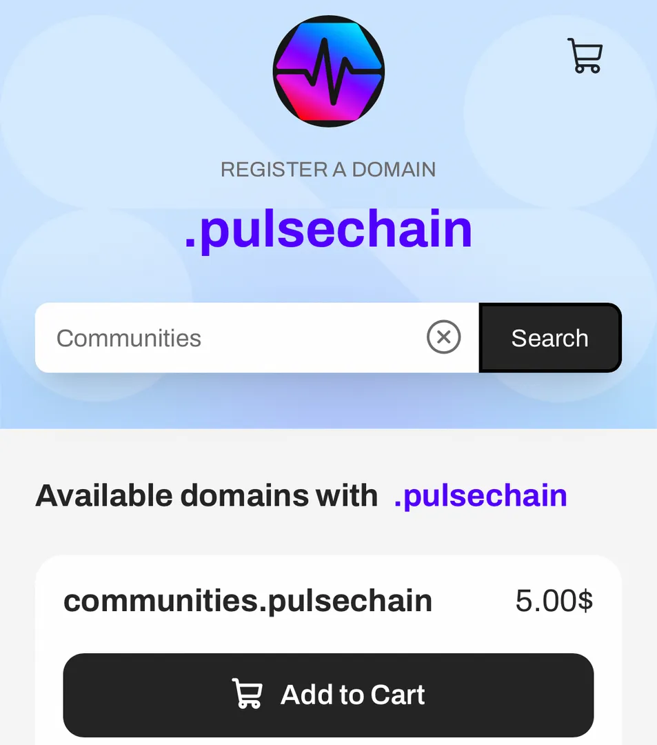 Decentralized Web3 NFT Domains on .Pulsechain TLD from $5
freename.io/reseller/pulsechain

@RichardHeartWin @KatieePCrypto @DrunkLoony @0xCoast @THoSdocumentary @GoPulsecom @pulsechainer90 @Pulseblockchain @pulsechainiou @freenameio #pls #hex #Pulsechain #pulsex