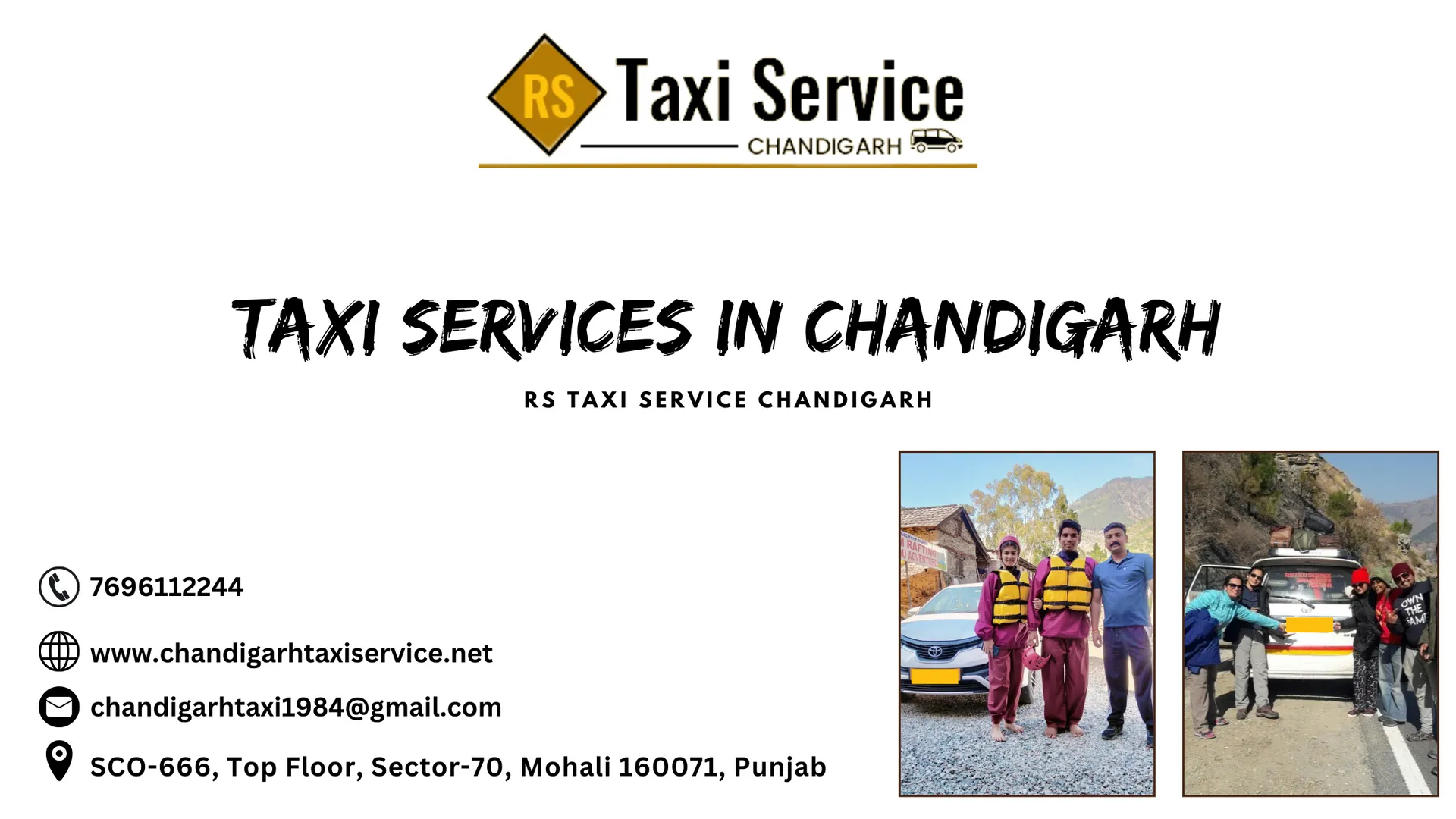 Step into the world of seamless and extraordinary travel experiences with RS Taxi Service Chandigarh! As the leading taxi service in this vibrant city, we take pride in offering a unique and personalized journey for every traveler.

What sets us apart is our commitment to providing not just transportation but also creating cherished memories. Our well-maintained fleet of comfortable vehicles caters to all your needs, ensuring a smooth ride whether you're exploring the city alone, vacationing with family, or on a corporate trip.

Book your ride today and let us take care of your transportation needs while you immerse yourself in the beauty and culture of Chandigarh. Experience a journey like never before with RS Taxi Service Chandigarh! https://www.chandigarhtaxiservice.net/