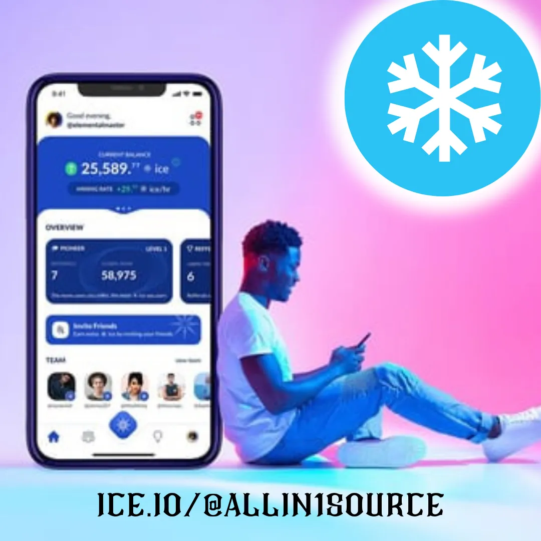 "Ready to chill? ❄️ Join my winning team on ice and score 10 ice coins as a warm welcome when you sign up using my referral code: ice.io/@allin1source. Let's glide towards victory together! ❄️🏒 #JoinTheTeam #IceCoins #ReferralPerks"