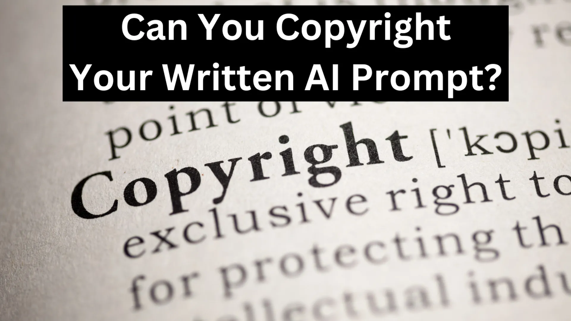 Can you copyright your written AI prompt? My Saturday morning thoughts. 🤓
https://www.linkedin.com/pulse/can-you-copyright-your-written-ai-prompt-mitch-jackson-esq-