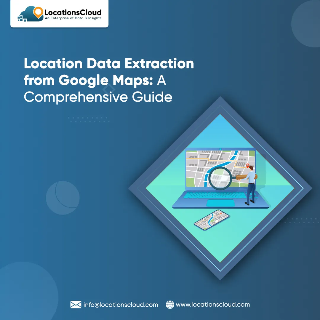 Discover the techniques of extracting location data from Google Maps. Learn to harness the power of this resource to gather accurate geographic information.

Read More: https://www.locationscloud.com/location-data-extraction-from-google-maps/

#ExtractGoogleMapsData #LocationsCloud #StoreLocationData #LocationIntelligence #GeocodedLocation #LocationDataProvider #LocationDataOptimization