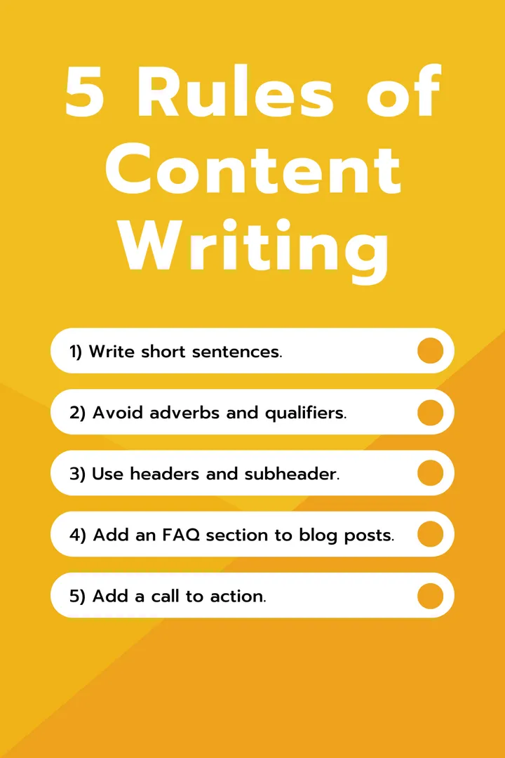 Content Writing Rules and Tips You Should Know