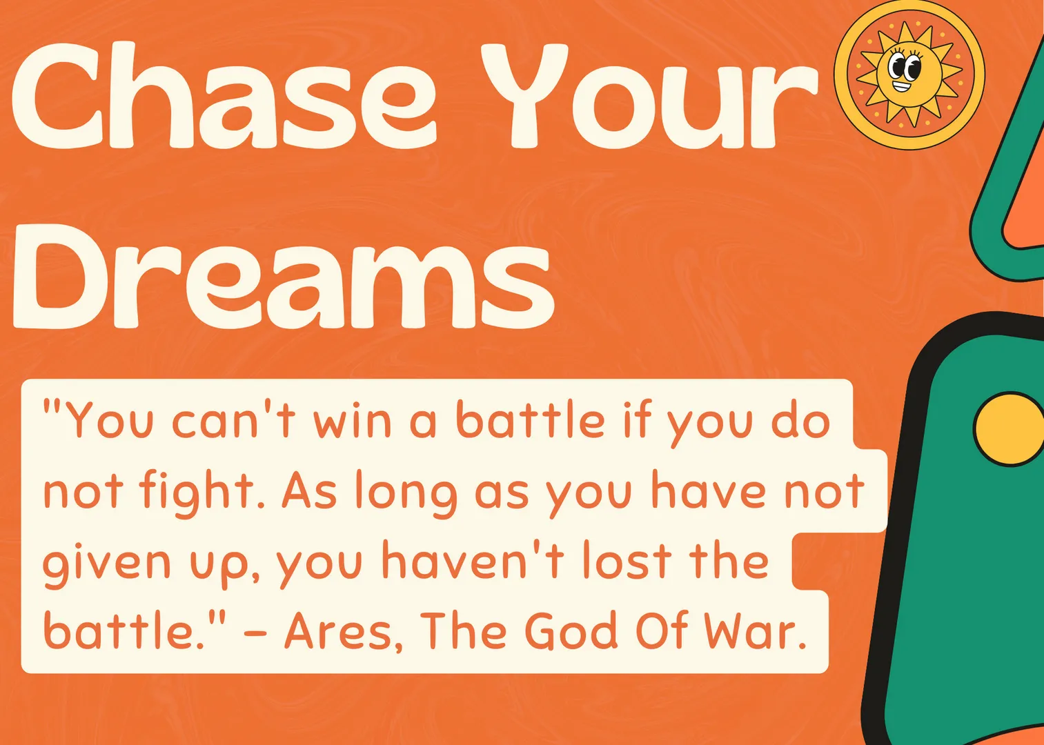 Godwrath Lore Quote: Chase Your Dreams
The quote can be found in the post's image.

Get today's quote on OpenSea for free! Make It yours!

https://opensea.io/assets/ethereum/0x495f947276749ce646f68ac8c248420045cb7b5e/54110518708055511570961916387100735752108288770146632882064646508880859240304

#quotes #lore #crypto #quote #NFTart #wisdom #blockchain #nft #nfts #Gamedev #Nftartist #Opensea #wisewords #wisdom #truth #inspire #inspiration #Inspirational #motivational #motivationalspeech #motivation #inspirationalquotes 