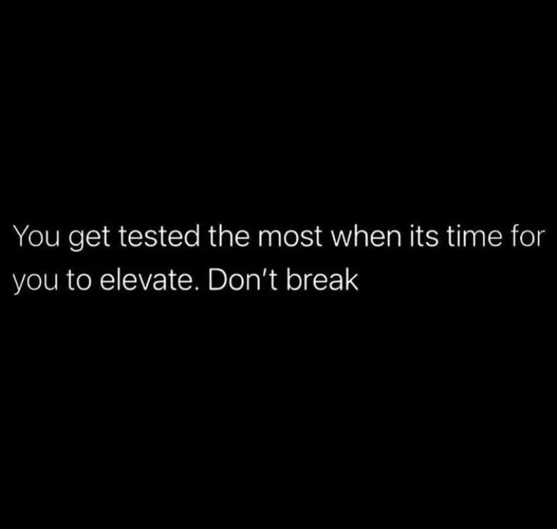 Don’t break, elevate 