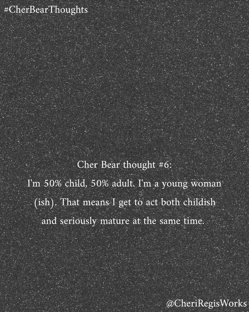 #CherBearThought of the week 😀 hopefully I'm not the only one who feels this way 😁