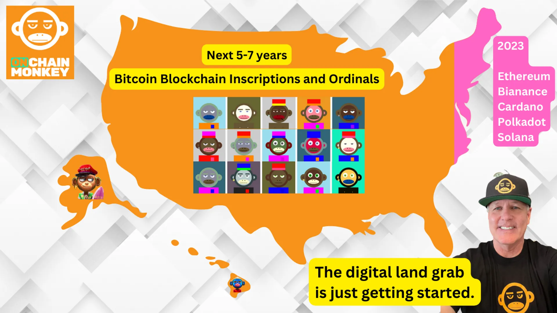 The digital land grab has started. Early settlers like OnChainMonkey are using the latest 2023 Bitcoin protocols like inscriptions, ordinals, recursion, composability, immutability, provenance and an active DAO, to explore, expand, and lead the way.  !RISE