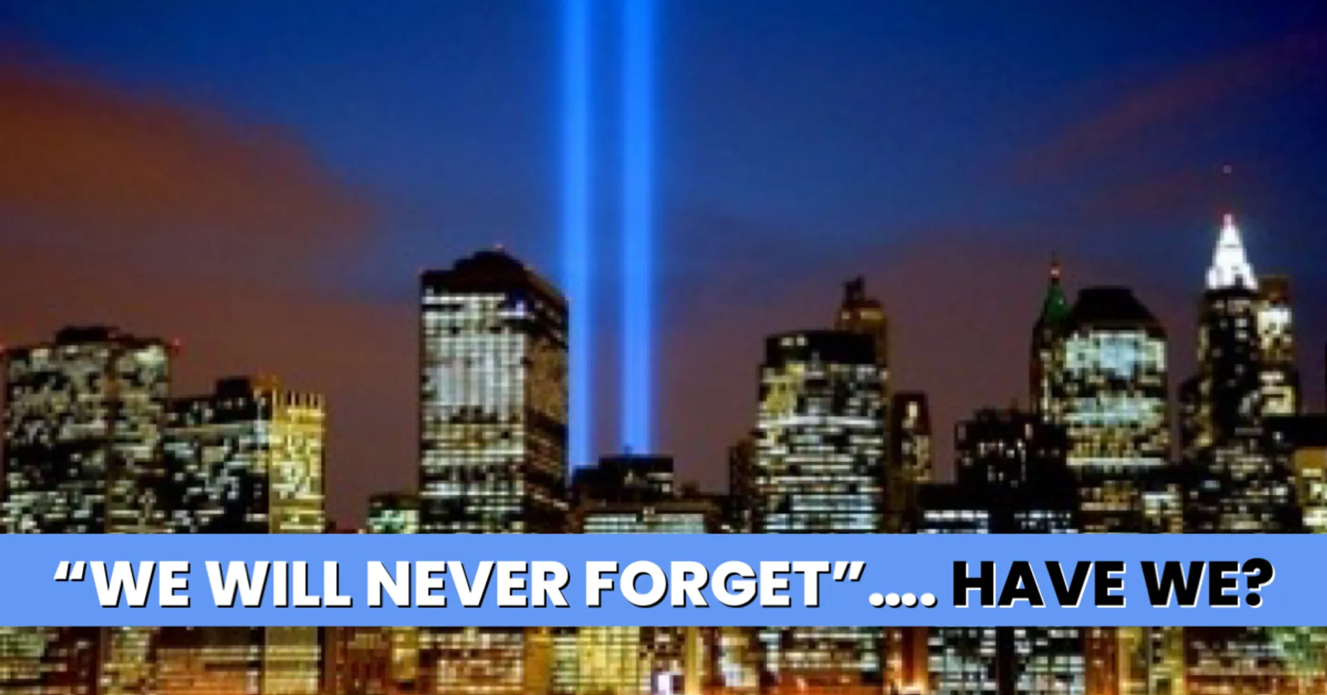 “WE WILL NEVER FORGET …HAVE WE?” - from Joey’s Blog @ NCTECHMEDIC.com

Hello. Joey here. On this day my thoughts and prayers are with you and your families.  

"We will never forget" 

These words echo in our hearts every September 11th as we remember the tragic events that unfolded in 2001. 

But as we commemorate this day, it's essential to ask ourselves: Have we truly remembered? 

In the aftermath of 9/11, our nation was united in grief and resolve. On September 12th, 2001, something amazing happened. 

We were not Democrats or Republicans, black or white, liberal or conservative. 

We were Americans, bound together by a shared sense of tragedy and a common purpose: to heal, rebuild, and help one another.

People were kinder, more compassionate, and we genuinely looked out for our family, friends, and community. 

Acts of kindness were commonplace. 

We didn't see color or creed or sexual orientation or political affiliation; WE SAW FELLOW AMERICANS.

American Flags were waving everywhere you looked. 🇺🇸 

We smiled at strangers, offered support to those in need, prayed together, and uplifted each other's spirits. It was a moment of unmatched solidarity.

However, as we fast forward to the present day, it's disheartening to realize that the America we see today is almost the exact opposite of that post-9/11 unity. 

I’m sure you would agree that our nation is divided, and the divisions seem to be growing deeper with each passing day. 

• We're divided by politics, with polarization driving a wedge between us. 

• We're divided by social and cultural issues, often allowing our differences to define us rather than our shared values. 

• We're divided by echo chambers inside social media that fuel the mistrust and hostility. 

• We're divided by economic disparities, racial tensions, and an increasing lack of empathy.

It's disheartening to witness hate and division over trivial matters. 

We've lost the sense of unity and compassion that reigned on September 12th, 2001.

It doesn’t have to take another tragedy for us to return to that spirit of unity and empathy. 

We have the power to bridge these divides, to remember the lessons of 9/11, and to embrace our shared identity as Americans.

Let's challenge each other to choose kindness over hostility, understanding over prejudice, and unity over division. 

In conclusion, the memory of 9/11 should serve as a constant reminder of our potential. 

We owe it to ourselves, to our nation, and to those who lost their lives on that tragic day.

 BE GREAT!

- Joey