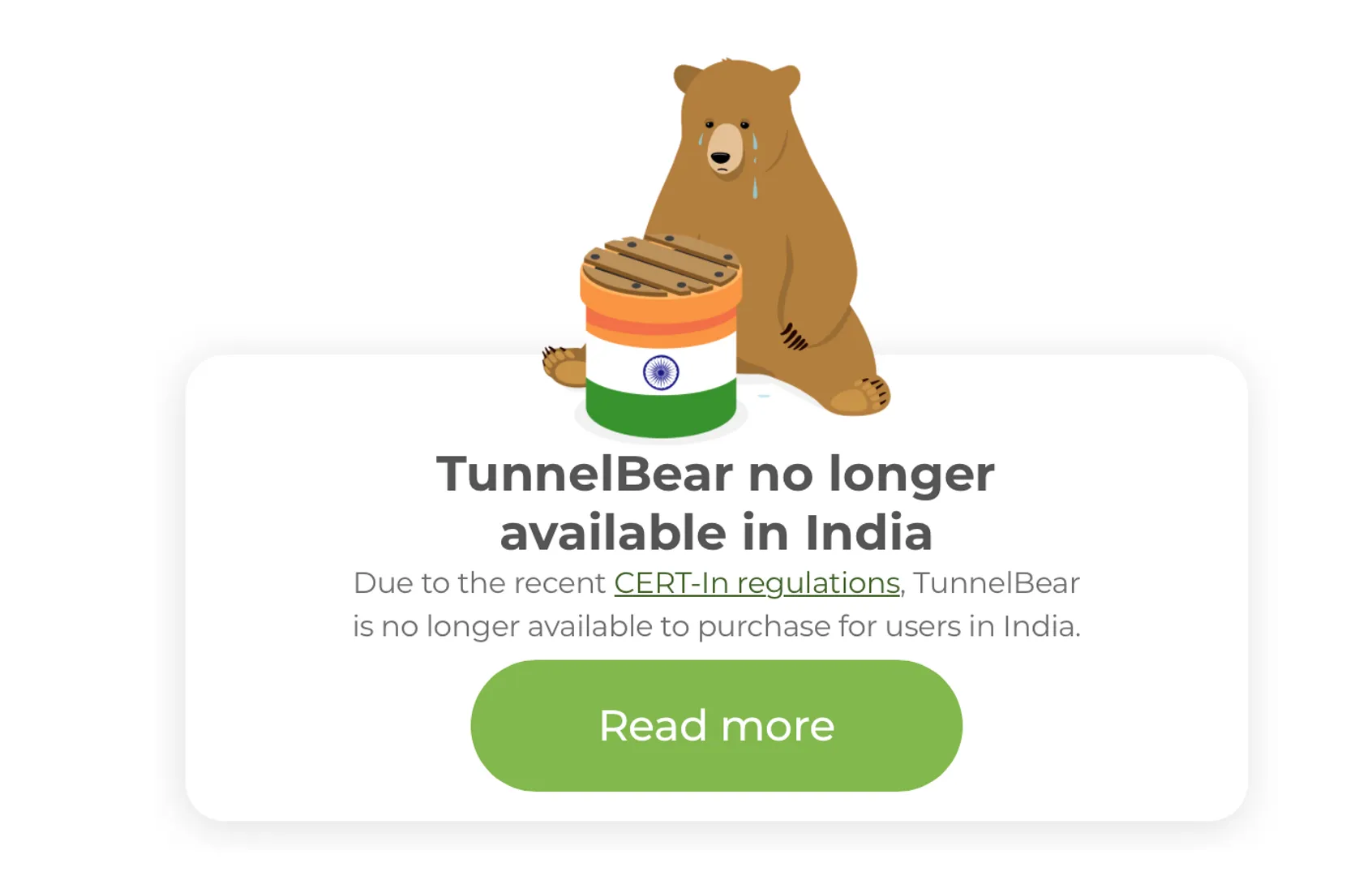 Are you utilising the power of humour in your content?

I have always advocated for adding humour to content and even applications. Our tools are always so serious and professional. 

Why can't we have some fun? 

Today I wanted to download a VPN to check out Claude.ai (which has yet to be available in India) and was made aware by TunnelBear that VPN was no longer allowed in India. 

The best part was the funny pop-up that Tunnelbear used to convey this message. It has a crying bear looking at the Tunnel, which has been nailed shut. 

Even if I cannot use the tool, I will remember it for its humour and most likely look at using it in the future when it is available for use.

So find ways to use humour in your tools, websites, apps and content. Make your user's experience a little more fun. 

#humour #fun #morecontentisgood