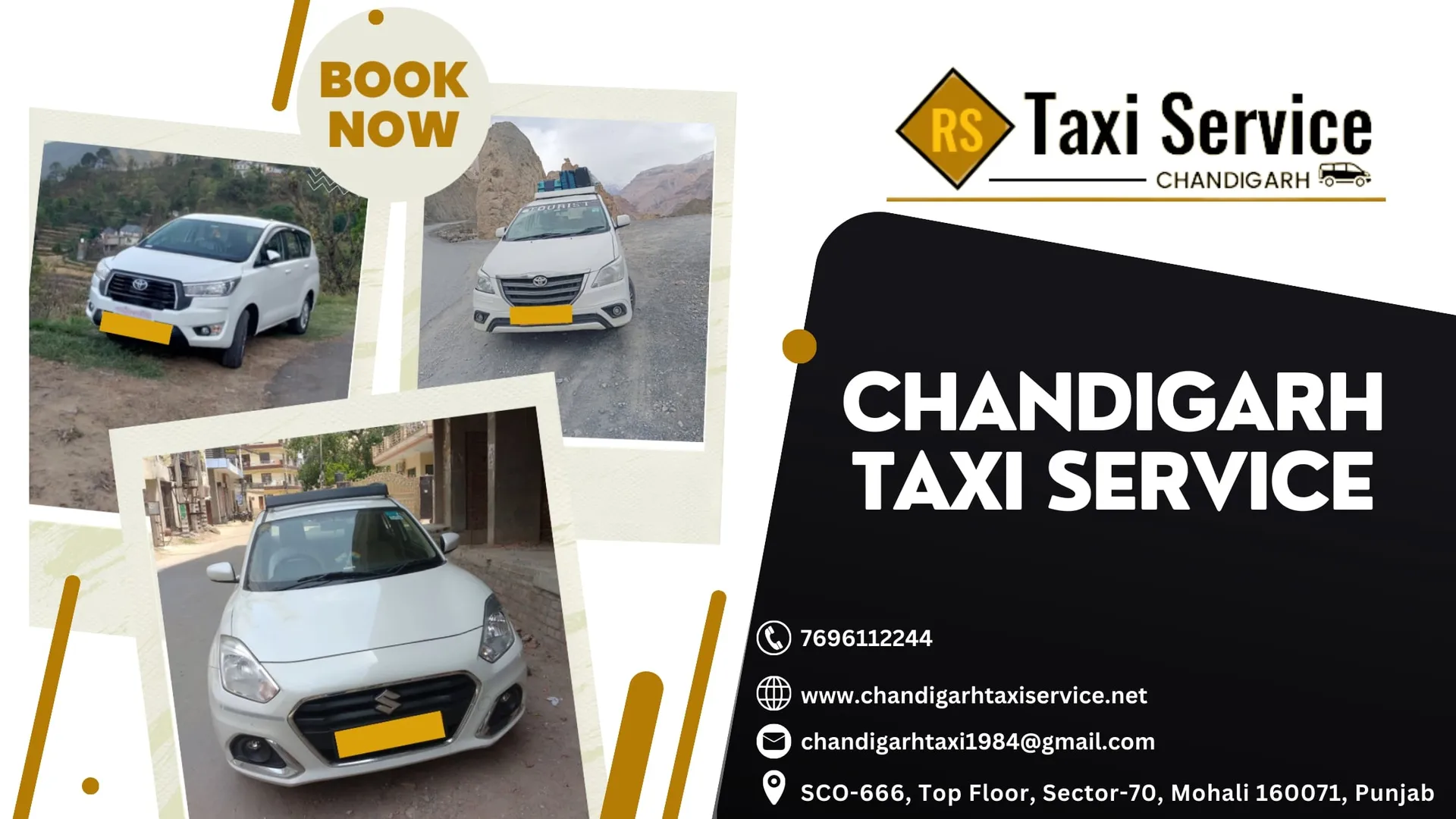 Introducing RS Taxi Service Chandigarh — your trusted companion for seamless transportation in the City Beautiful.

From airport transfers to local tours, our Chandigarh Taxi Service offers convenience tailored to your needs. Whether you’re a visitor eager to explore the city or a local in search of hassle-free commuting, RS Taxi Service Chandigarh is your pathway to comfort, style, and unmatched travel solutions. https://www.chandigarhtaxiservice.net/