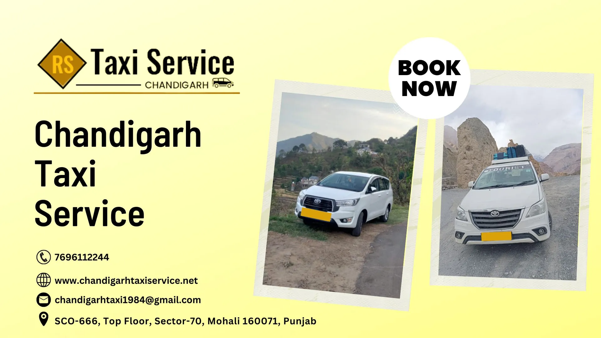 Welcome to RS Taxi Service Chandigarh! We take pride in offering top-notch taxi services in the beautiful city of Chandigarh and its surroundings. With a commitment to reliability, safety, and comfort, we are your go-to choice for all your transportation needs.

Our fleet consists of a variety of well-maintained vehicles, driven by professional and courteous drivers who prioritize your convenience and satisfaction. Visit now. https://www.chandigarhtaxiservice.net/