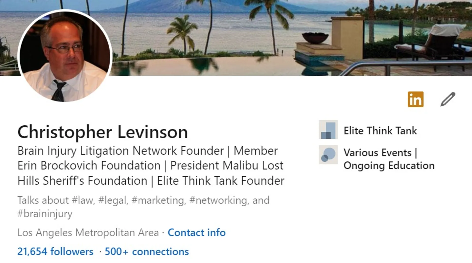 Are We Connected On LinkedIn - Feel Free To Follow Me For Great Updates & Worthwhile Information https://www.linkedin.com/in/chrislevinson/

#Technology  #Law  #Medicine  #BrainInjury  #Aviation  #Enviornment  #ArtifialIntelligence  #Marketing  #Networking  #LawFirms  #Attorneys  #Education  #News  