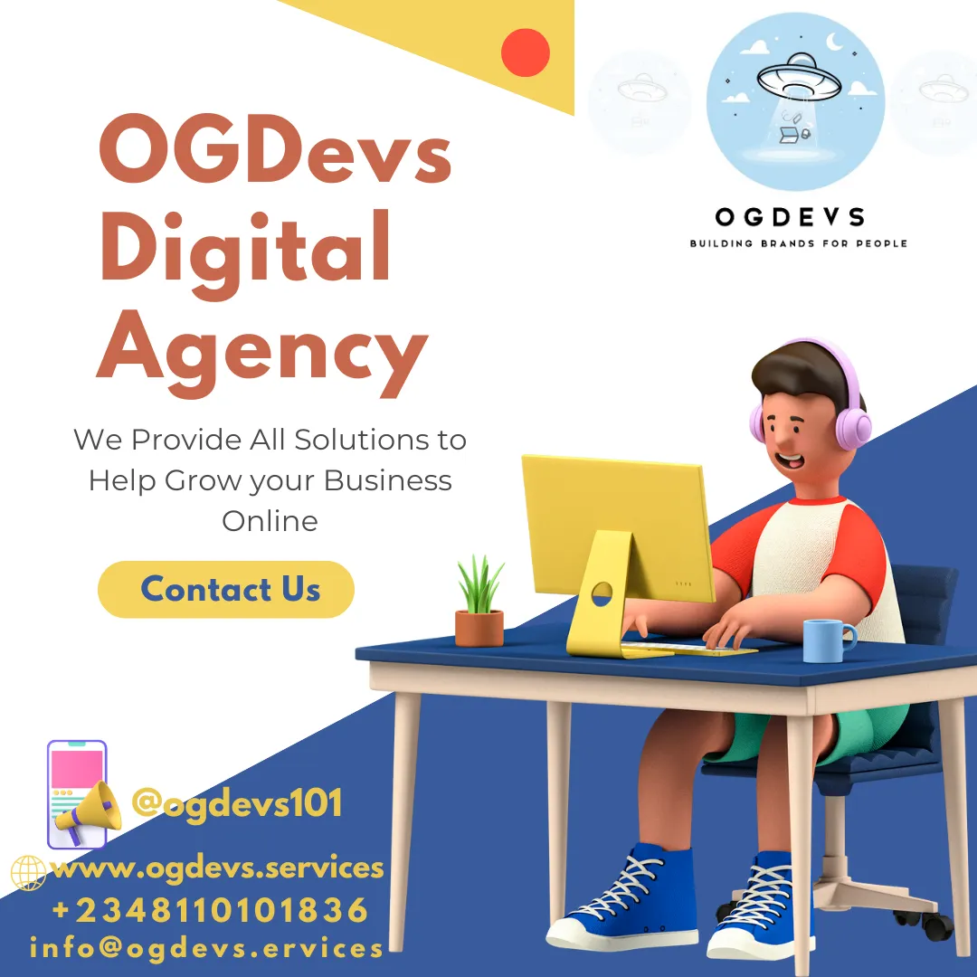 🚀 Ready to Launch Your Brand Online? 🌐✨

Meet OGDevs Digital Agency – your co-pilots on the journey to digital success! 🚀 We're the wizards behind the web, turning your ideas into reality. Here's how we make the magic happen:

🛸 **Web Design:** We paint your online canvas with captivating colors and vibes, like a UFO leaving trails of awesomeness. 🎨✨

💻 **Web Development:** Our code is the secret sauce that makes your website run smoothly, just like a high-tech spacecraft. 🚀👩‍💻

📈 **Digital Strategy:** We're the GPS guiding your brand to online stardom, navigating through the digital cosmos. 🌌🗺️

🔍 **SEO Sorcery:** Boost your visibility so high, you'll touch the digital sky, like a shooting star. 🌠🔎

🛍️ **E-Commerce Brilliance:** We turn your website into a 24/7 shopping spree, where sales take off like a UFO abduction. 🛒🛸

📱 **Mobile App Magic:** We conjure up apps that fit right in your pocket, like a mini spaceship for your brand. 📱🪐

📣 **Social Media Charm:** Your online presence will shine brighter than a supernova, lighting up the digital galaxy. ✨🌟

🌟 **Content Stardust:** Engaging content that makes your brand sparkle, like digital stardust that captivates hearts. ✍️🌟

🖼️ **Graphics Galaxy:** Crafting logos and visuals that make your brand shine, turning your identity into a cosmic masterpiece. 🎨🌌

📝 **Copywriting Constellation:** We script the words that resonate with your audience, creating an unforgettable brand story. 📝🚀

🌐 **Online Odyssey:** We build your brand's universe from scratch, guiding it through the vast digital cosmos. 🌐🚀

Join forces with OGDevs and let's take your brand to infinity and beyond! 🌌🚀

🌐 Website: [ogdevs.services](https://www.ogdevs.services)
📧 Email: [info@ogdevs.services](mailto:info@ogdevs.services)
📞 Mobile: [+2348110101836](tel:+2348110101836)

#OGDevs #DigitalMagic #WebWizardry #BrandSuccess #Entre