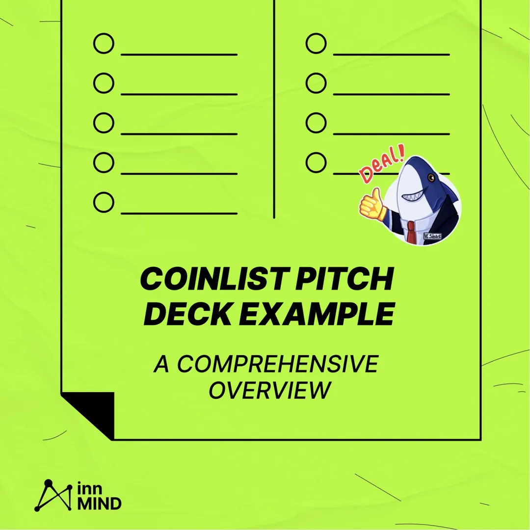 Learn on how to present your startup with CoinList example 💡 To understand the nuances you need to consider when creating an effective presentation, check out CoinList's pitch deck!📈 

🚀 CoinList is a leading startup platform for crypto and web startups which, with its pitch deck, managed to raise $100 million in Series A funding from top tier investors in 2021 and reach a valuation of $1.5 billion.

⏩ You can download this pitch deck for FREE from our Knowledge Base here ⏩ https://app.innmind.com/kb/viewDoc/coinlist-pitch-deck-example