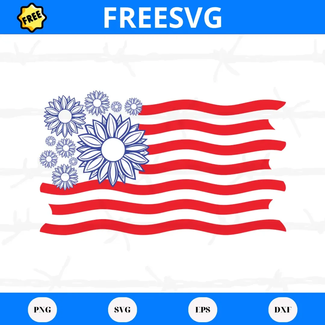 √ 8 Free American Flag SVG Files For Your Cutting Machine
