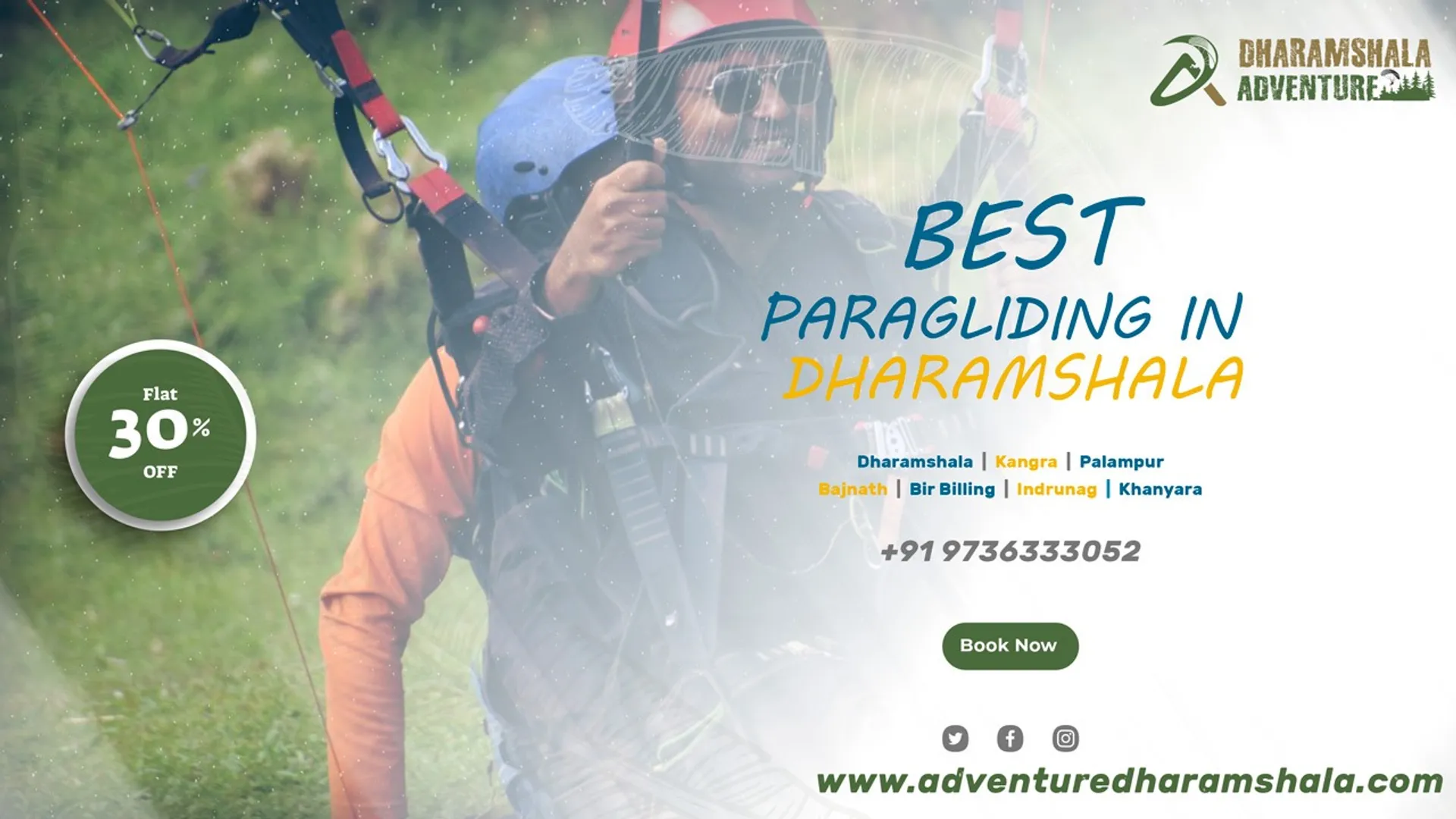 Soar into an extraordinary realm of excitement with Adventure Dharamshala! Uncover the best paragliding in Dharamshala as you ascend to the heavens and embrace awe-inspiring, panoramic spectacles of the Himalayas. Our adept and accredited mentors curate an environment of secure and exhilarating exploration, tailored for both neophytes and proficient aviators.

Contact us now. https://g.co/kgs/tqL3nD