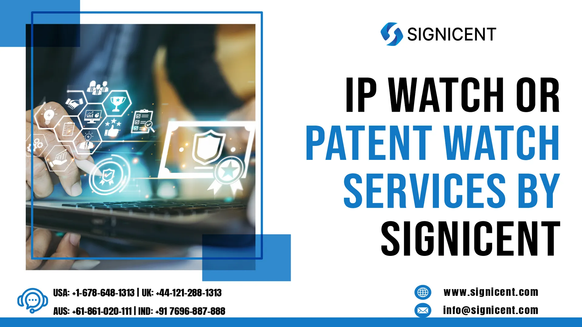 Top IP Watch or Patent Watch Services - Signicent LLP

https://signicent.com/ip-watch-or-patent-watch/

Signicent offers expert IP Watch and Patent Watch services to safeguard your innovation and competitive edge. Our comprehensive monitoring solutions meticulously track patent activity, competitor filings, and emerging trends within your industry. With Signicent, you gain invaluable insights to inform your IP strategy, identify opportunities, and mitigate risks. Stay ahead in the innovation game with our tailored IP Watch and Patent Watch services, empowering your organization to protect, prosper, and pioneer in today's dynamic market.
