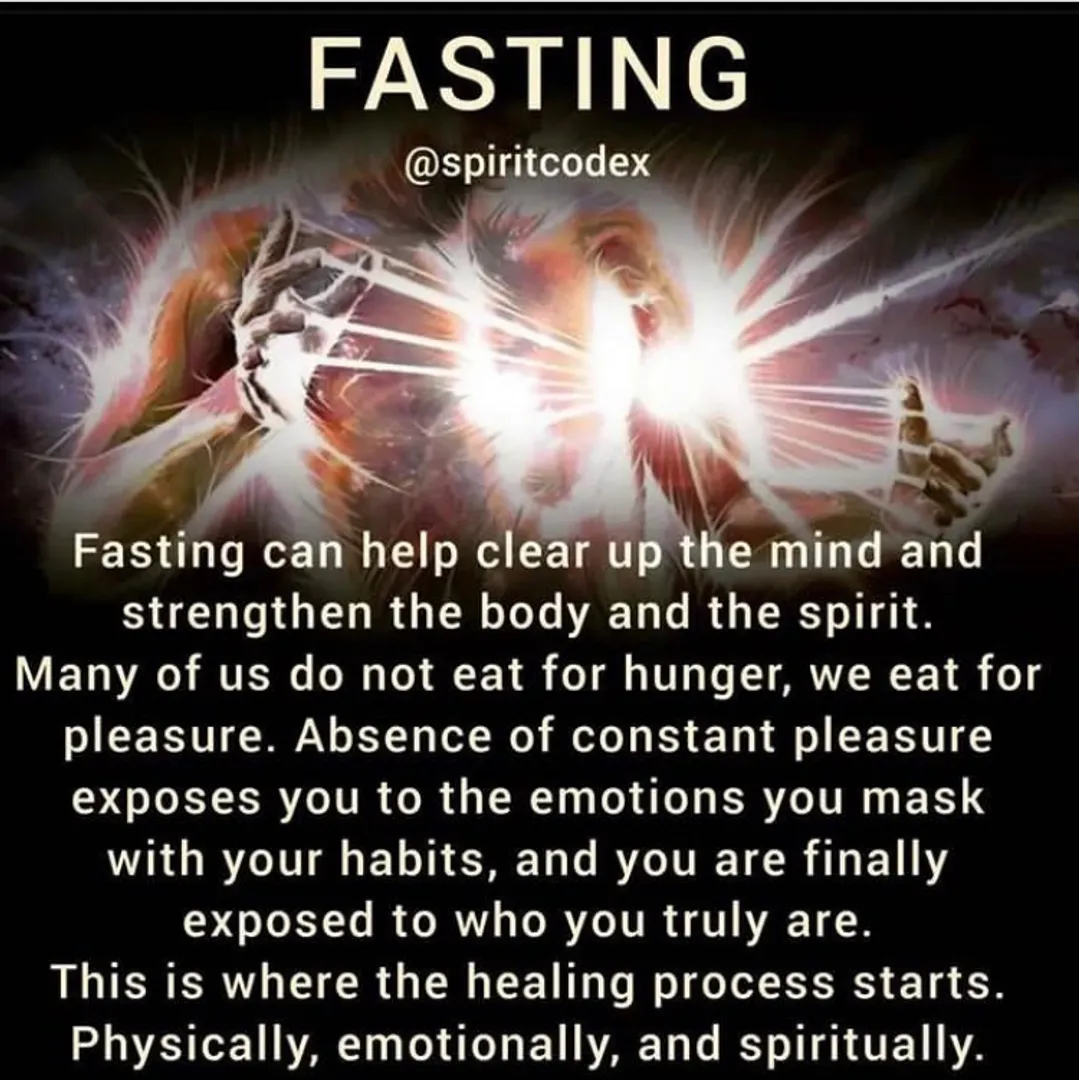 The importance of fasting. Let me know your thoughts and if you have any questions!