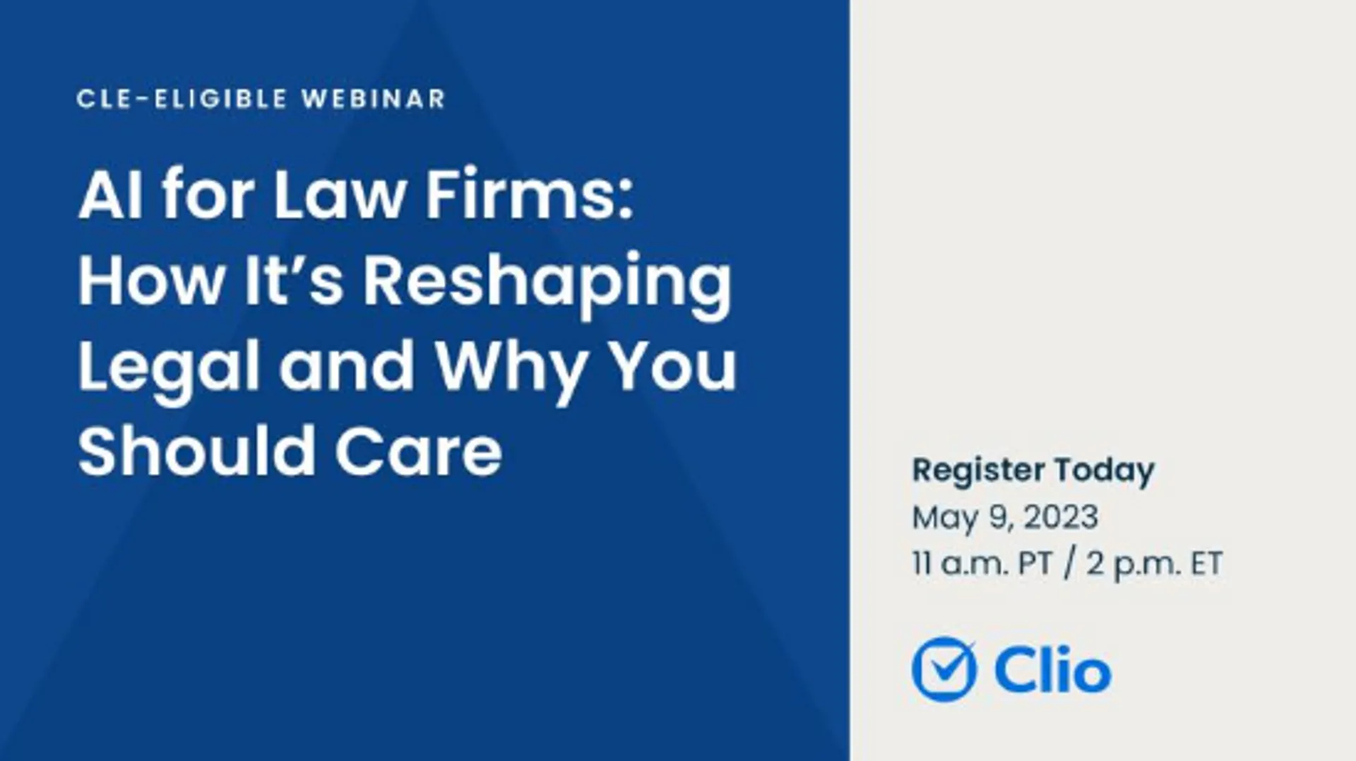If you're a lawyer or active in the legal industry, then you're going to want to make sure to attend this Clio - Cloud-Based Legal Technology #AI event next Tuesday!  https://bit.ly/3nig4SC