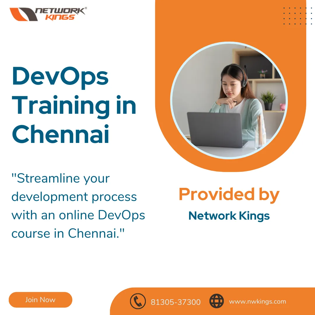 Are you ready to become a DevOps expert and take your IT career to the next level? Network Kings is here to help you achieve your goal. Our comprehensive online DevOps Training in Chennai will give you the skills & knowledge required to become proficient in the most important aspects of DevOps and get ahead in the competitive industry. We provide hands-on training with access to live projects and our experienced instructors will guide you through each step. Take the first step towards becoming a certified DevOps expert with Network Kings' DevOps course in Chennai today!
https://www.nwkings.com/devops-training-in-chennai