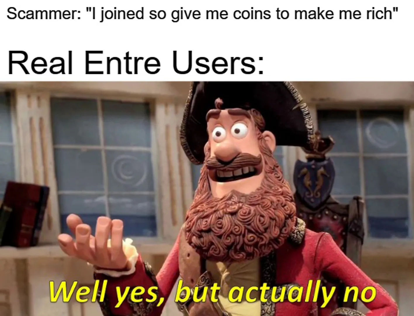  I recently got a DM where someone just asked me: 

"Hey, so I joined and I need coins. Can you send me some?" 

I thought it was funny at the moment, but I had to explain that Entre is not just a platform to make money. It's a great way to see other opportunities, build community, and connect with one another! 